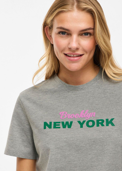 Camiseta VILA gris logo NY