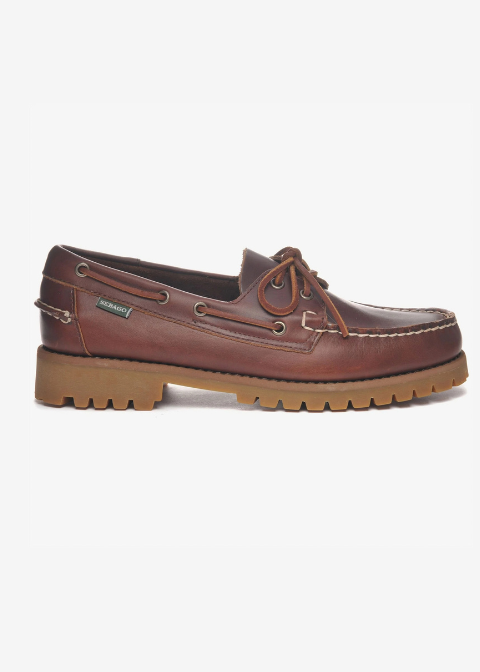 Mocasín SEBAGO marrón suela goma