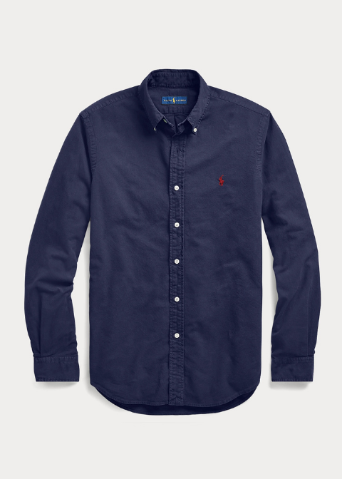 Camisa oxford azul marino