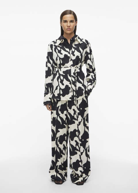 Camisa ROUGE EDIT estampada manga larga