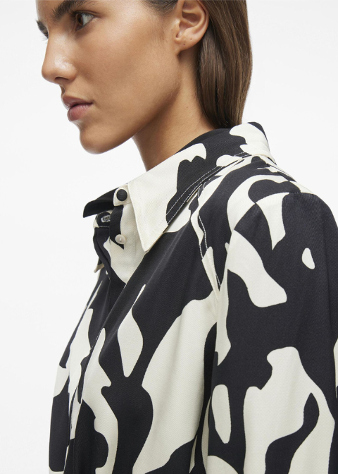 Camisa ROUGE EDIT estampada manga larga