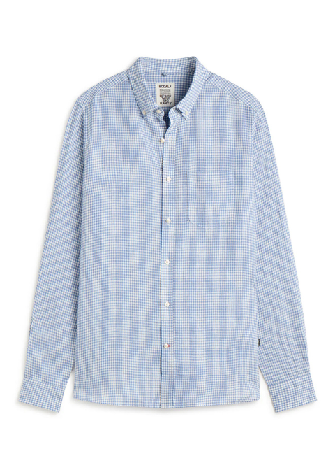 Camisa blanca cuadro vichy