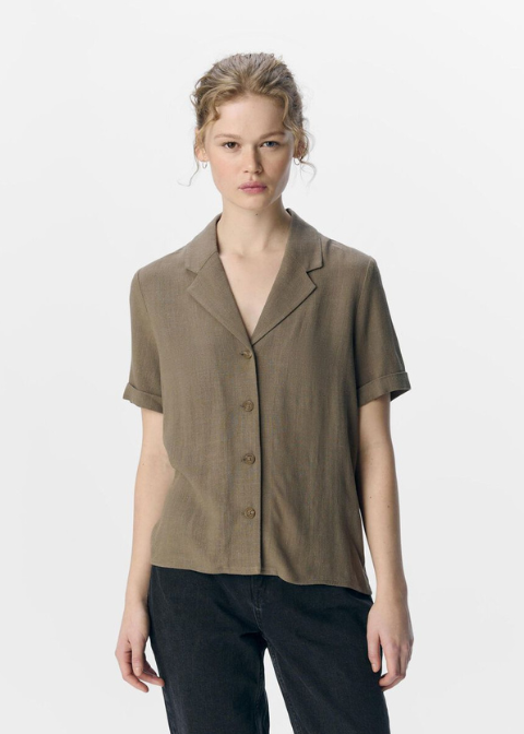 Camisa OBJSANNE marrón