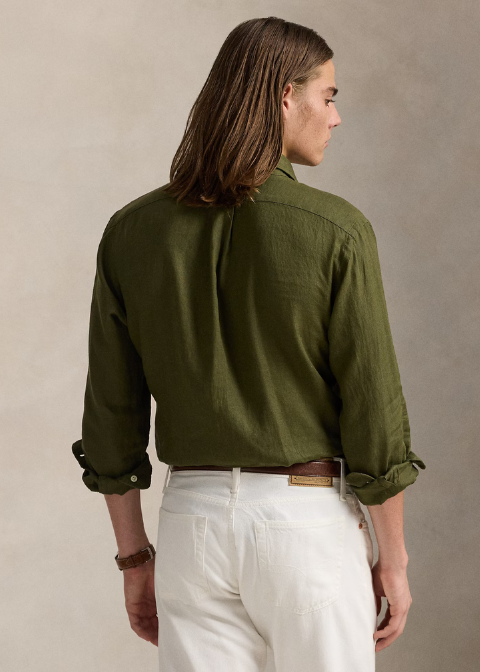 Camisa verde lino
