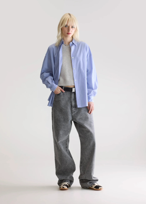 Camisas BELLEROSE azul algdón