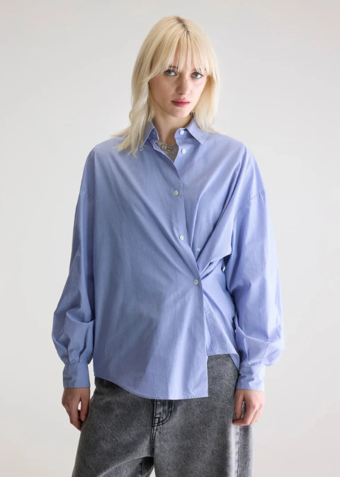 Camisas BELLEROSE azul algdón