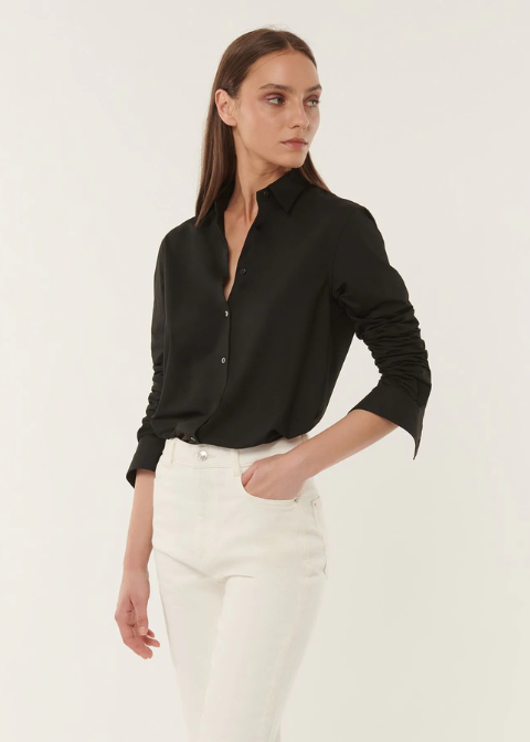 Camisa XACUS negro elastica