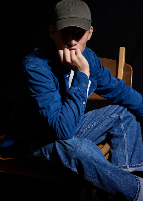 Camisa KOIKE azul oscuro