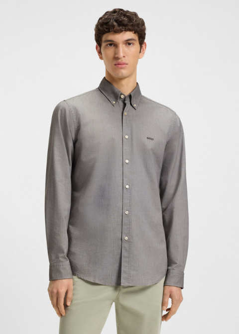 Camisa HOGO BOSS gris verdoso oxford