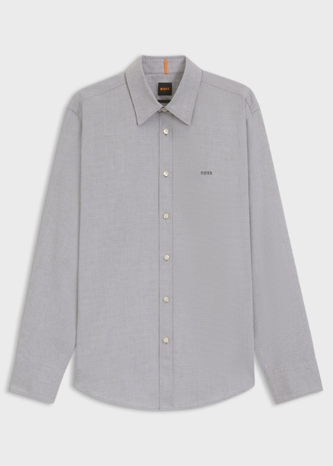 Camisa HUGO BOSS gris estampada