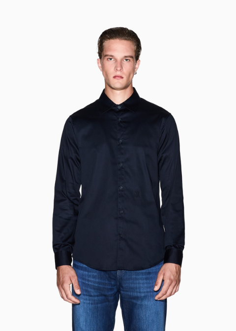 Camisa ARMANI azul marino oscuro