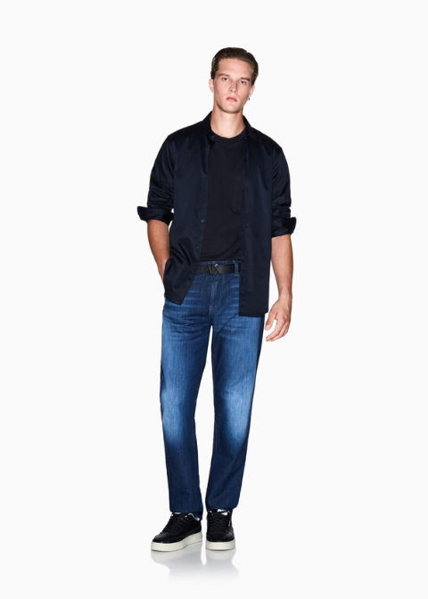 Camisa ARMANI azul marino oscuro