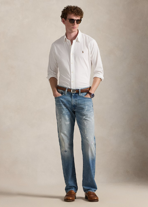 Camisa RALPH LAUREN blanco oxfort