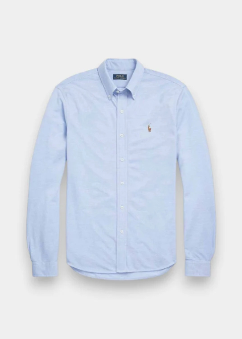 Camisa RALPH LAUREN azul oxfort elastica