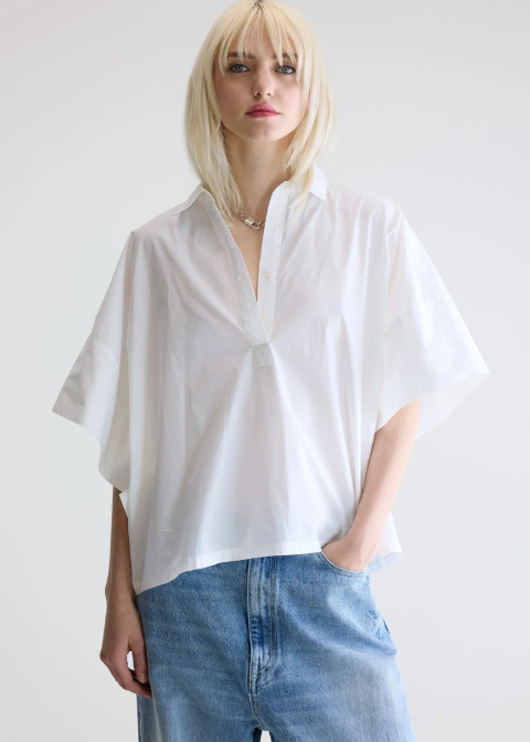 Camisa BELLEROSE blanca overside