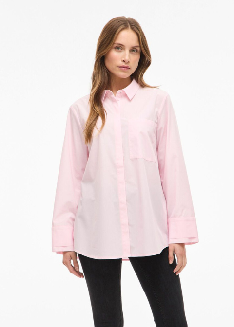 Camisa VILA rosa botones