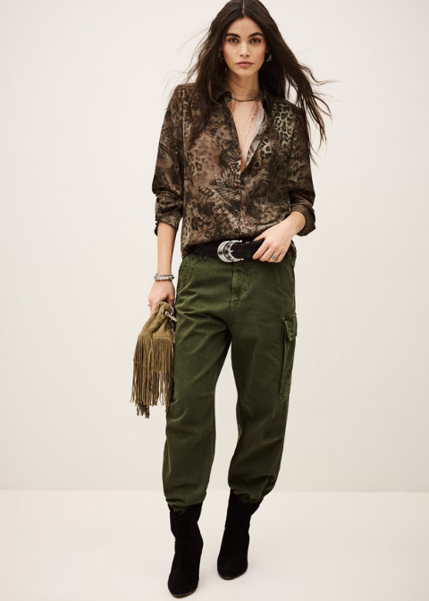 Camisa BA&SH Verde Print