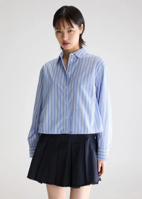 Camisa BELLEROSE azul rayas