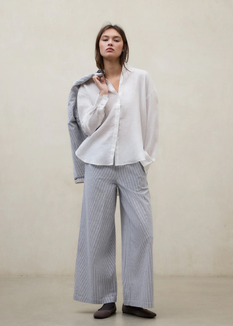 Camisa ECOALF blanca lino