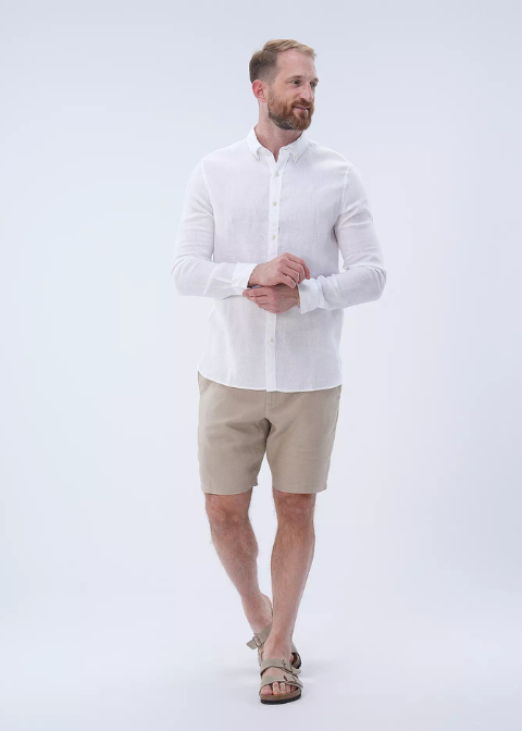 Camisa ECOALF blanca lino