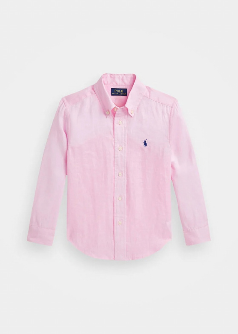 Camisa RALPH LAUREN rosa lino