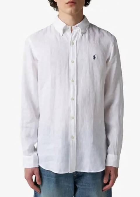 Camisa RALPH LAUREN blanco lino