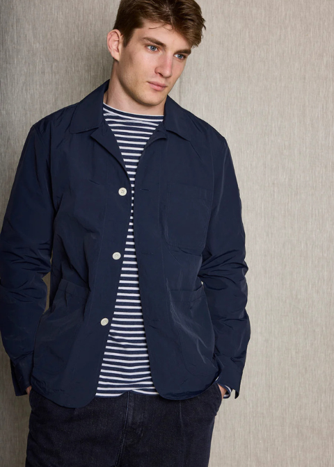 Chaqueta KOIKE técnica azul marino