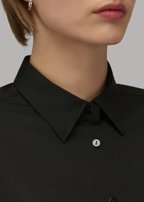 Camisa XACUS negro elastica regular fit