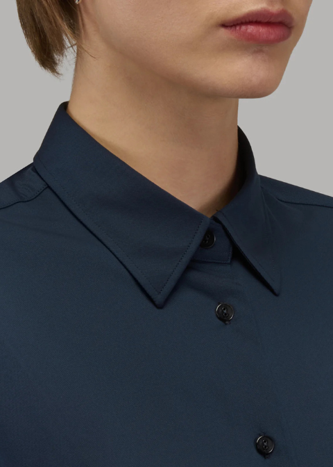 Camisa XACUS azul marino elastica regular fit