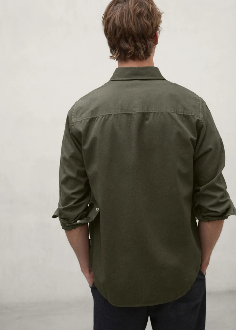 Camisa ECOALF verde lisa