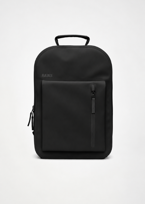 Mochila RAINS negro mate e impermeable