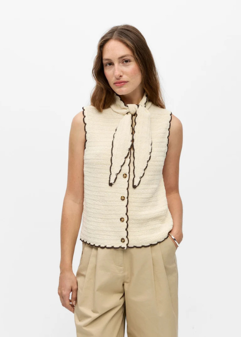 Top OBJECTde punto detalle cuello