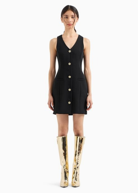Vestido ARMANI negro estilo traje