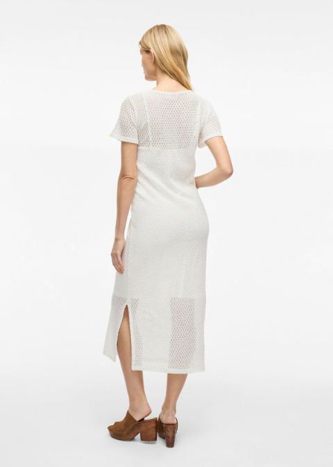 Vestido VILA blanco calado forro