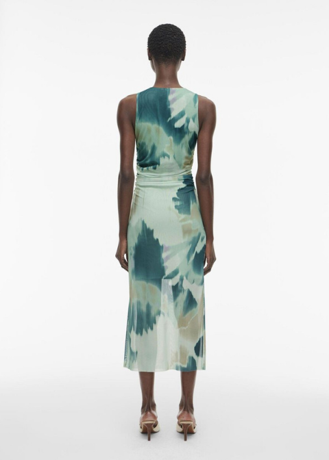Vestido ROUGE EDIT tonos verdes