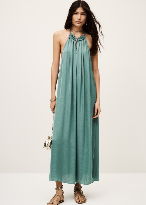 Vestido Ba&sh verde agua