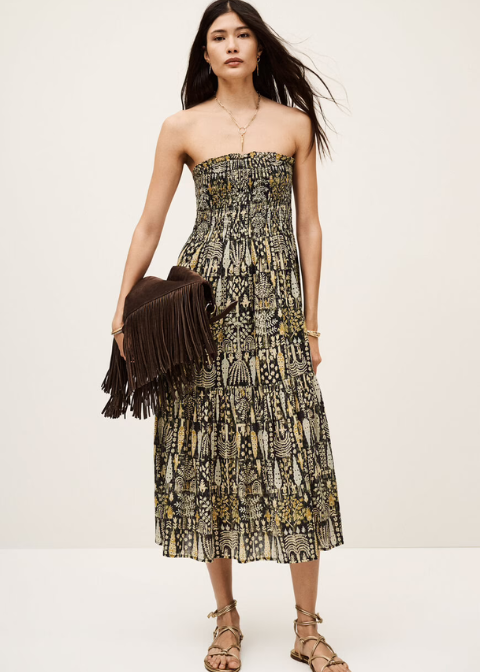 Vestido BA&SH kaki