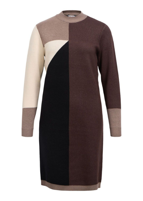 Vestido OBJECT topo y negro punto