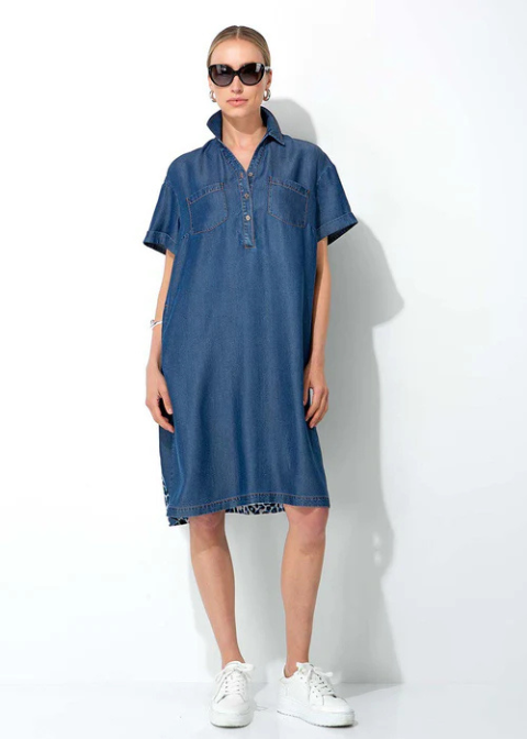 Vestido CATNOIR vaquero print espalda