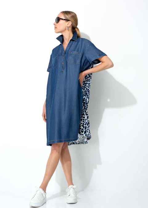 Vestido CATNOIR vaquero print espalda