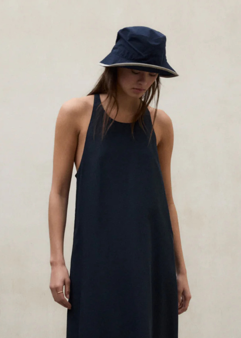 Vestido ECOALF azul marino tirante fino
