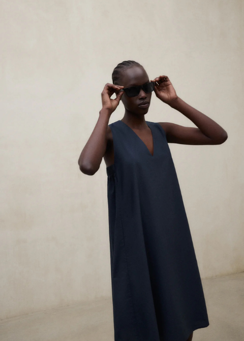 Vestido ECOALF azul oscuro