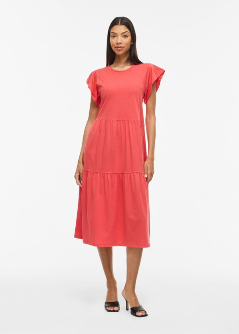 Vestido VILA coral  midi