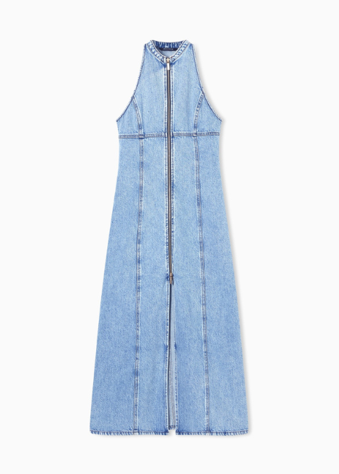 Vestido ARMANI azul vaquero cremallera