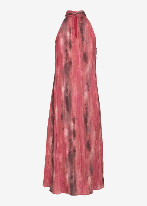 Vestido VILA rosa marron largo