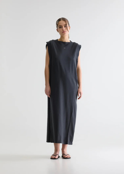 Vestido BELLEROSE negro algodón