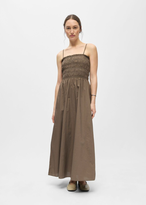 Vestido OBJECT topo midi  nido de abeja