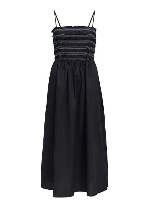 Vestido OBJECT negro nido de abeja