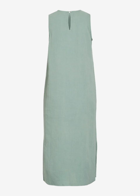 Vestido VILA azul mar tirante ancho