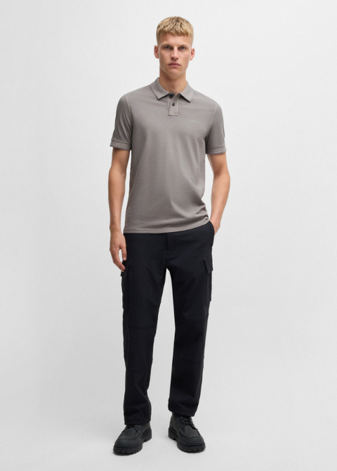 Polo HUGO BOSS gris pique